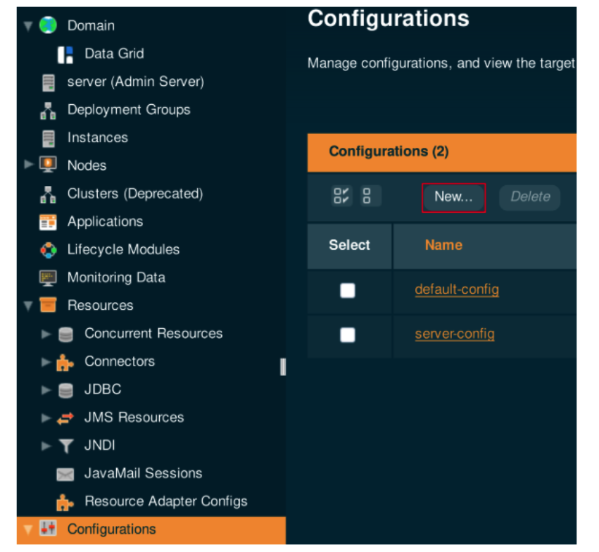 Payara Server 5 configurations